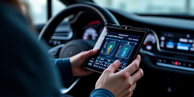 ECUチューニングの作業風景